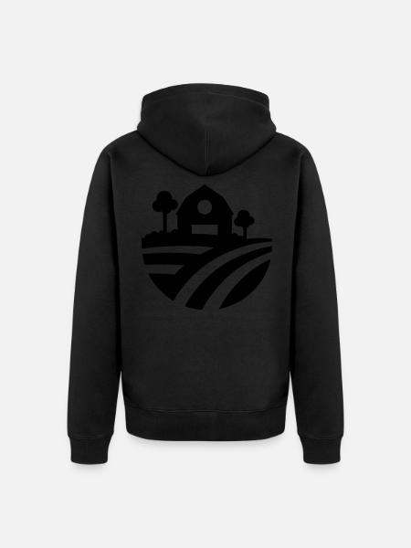 Farm Ernte icon - Unisex Premium Bio Zip Hoodie - Schwarz