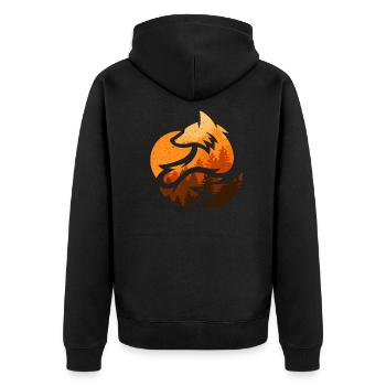 Cadeaux Fox Design Animal - Veste à capuche bio Premium Unisexe - noir - Dos - Nico (187cm)