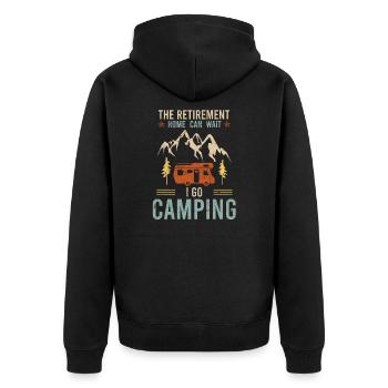 Renter Camping Camping Cadeau Camping Camping - Veste à capuche bio Premium Unisexe - noir - Dos - Nico (187cm)