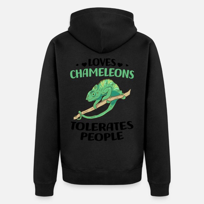 Caméléon - Veste à capuche bio Premium Unisexe - noir