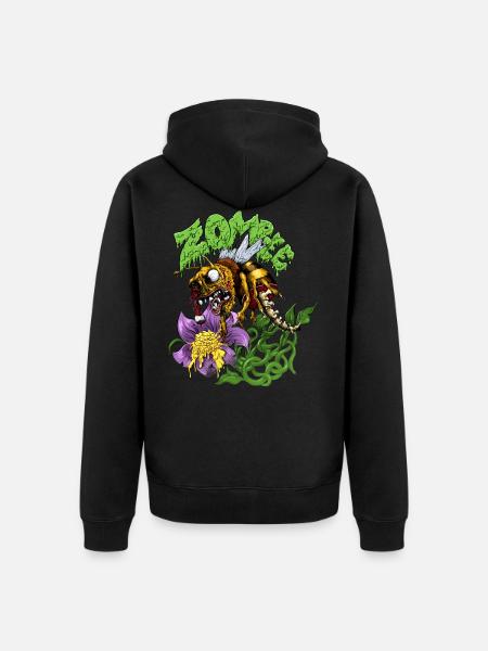 Zombee - Unisex Premium Organic Zip Hoodie - black