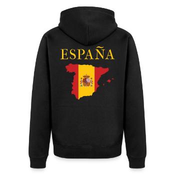 Espagne vacances Espagnole - Veste à capuche bio Premium Unisexe - noir - Dos - Nico (187cm)