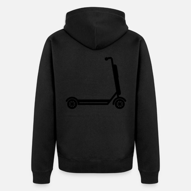 E-roller Icon - Unisex Premium Bio Zip Hoodie - Schwarz