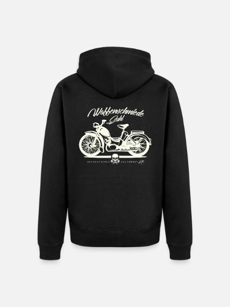 Simson SR2 - DDR Ostalgie Kultmoped - Unisex Premium Bio Zip Hoodie - Schwarz