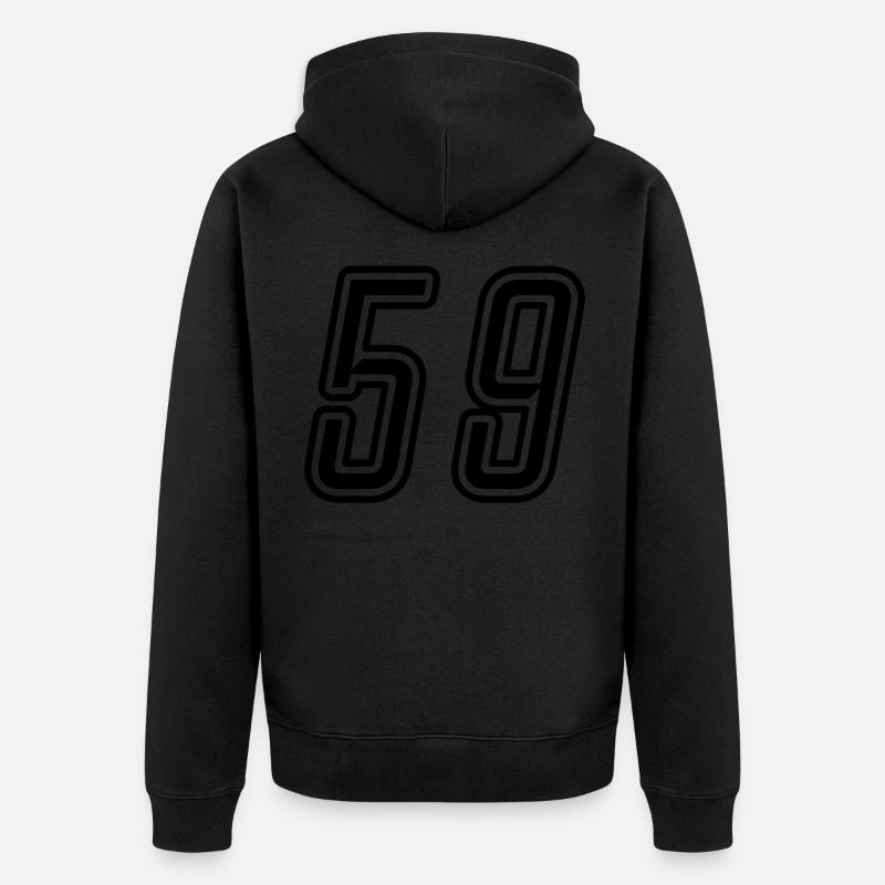 Numéro 59 - Veste à capuche bio Premium Unisexe - noir