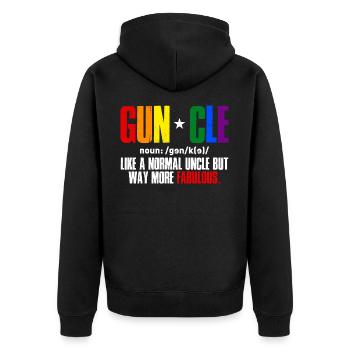 Drôle gay Pride Lesbian Pride Ok To Be Gay - Veste à capuche bio Premium Unisexe - noir - Dos - Nico (187cm)
