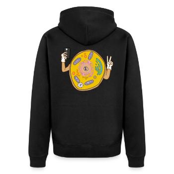 Cellfie Science Biology Cell Laboratory - Veste à capuche bio Premium Unisexe - noir - Dos - Nico (187cm)