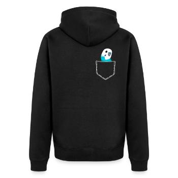 Perruche perroquet Cacatoès Afrique - Veste à capuche bio Premium Unisexe - noir - Dos - Nico (187cm)