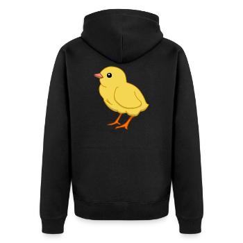 Poulet Poulet Poulets Bip Farm Farmer - Veste à capuche bio Premium Unisexe - noir - Dos - Nico (187cm)