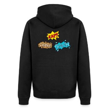 Super hero hero cartoon cartoon costume gift - Unisex Premium Organic Zip Hoodie - black - Back - Nico (187cm)