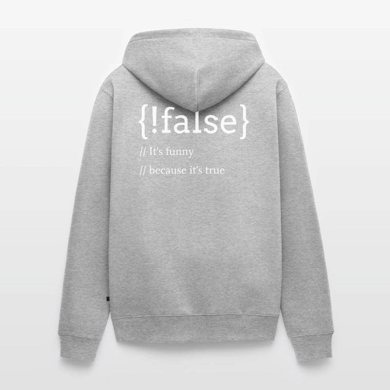 Programming computer science developer word game Unisex Premium Organic Zip Hoodie