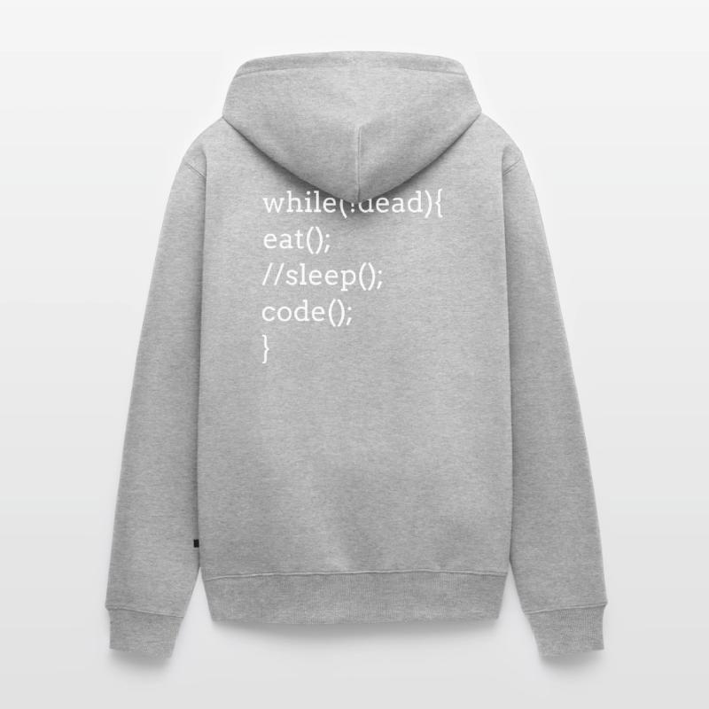 Programming computer science developer word game Unisex Premium Organic Zip Hoodie