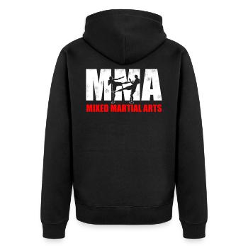 Arts martiaux mixtes Arts martiaux Taekwondo Kung Fu - Veste à capuche bio Premium Unisexe - noir - Dos - Nico (187cm)