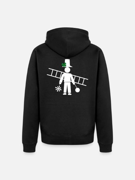 Schornsteinfeger Kaminkehrer Beruf Handwerk - Unisex Premium Bio Zip Hoodie - Schwarz