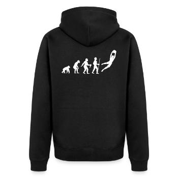 Gardien de but Gardien de but gardien de football cadeau - Veste à capuche bio Premium Unisexe - noir - Dos - Nico (187cm)