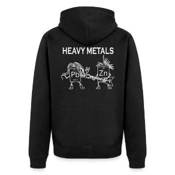 Chemistry Chemist Science Student Gift - Unisex Premium Organic Zip Hoodie - black - Back - Nico (187cm)