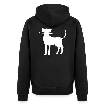 Cadeau de race chien amoureux de chien propriétaire de chien - Veste à capuche bio Premium Unisexe - noir - Dos - Nico (187cm)