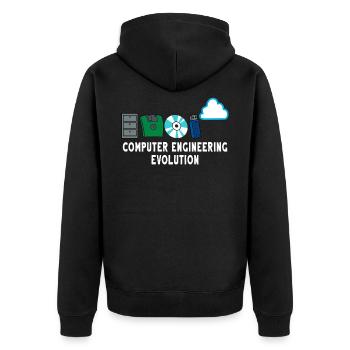 Développeur de logiciels informatiques code programmeur - Veste à capuche bio Premium Unisexe - noir - Dos - Nico (187cm)