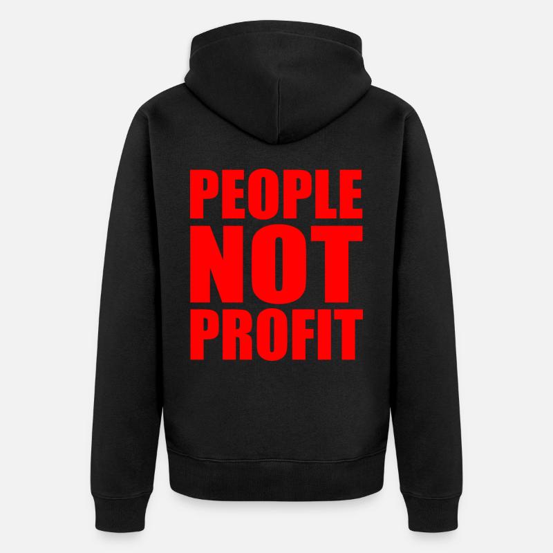 People not profit - Veste à capuche bio Premium Unisexe - noir