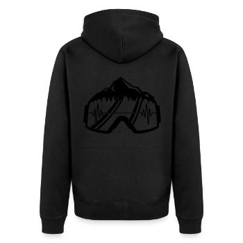 lunettes de ski pulse - Veste à capuche bio Premium Unisexe - noir - Dos - Nico (187cm)