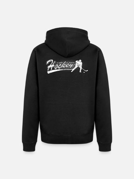 Eishockey - Unisex Premium Bio Zip Hoodie - Schwarz