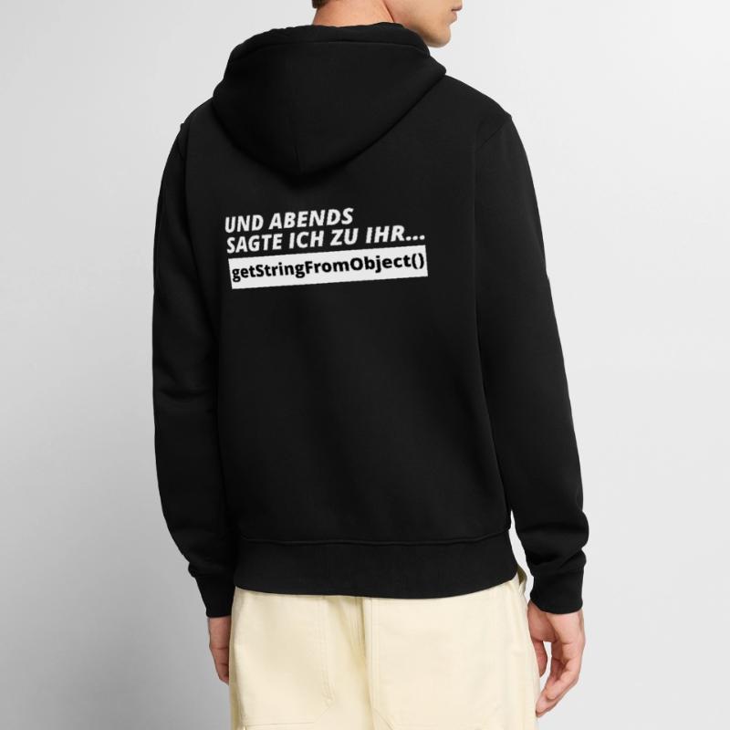 Programmierer Witz Admin Informatiker Spruch Unisex Premium Bio Zip Hoodie
