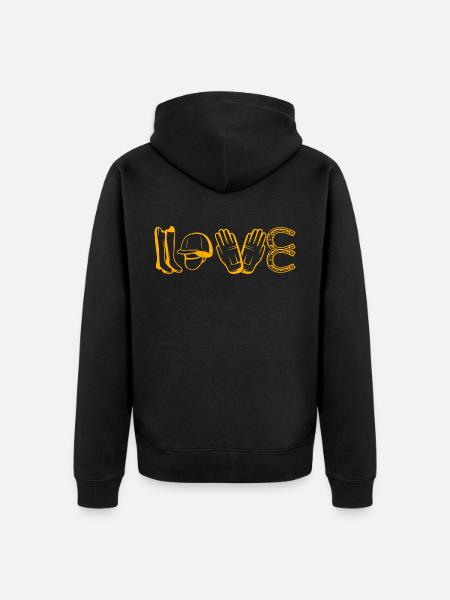 Cheval - Veste à capuche bio Premium Unisexe - noir
