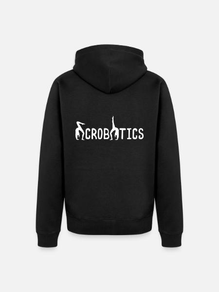 acrobatics - Unisex Premium Organic Zip Hoodie - black