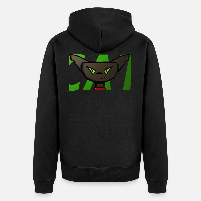 Cadeau de chat - Veste à capuche bio Premium Unisexe - noir