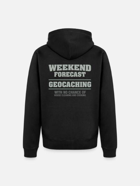 Geocaching - Unisex Premium Bio Zip Hoodie - Schwarz