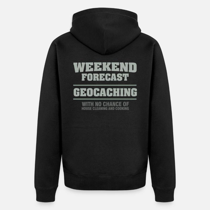 Geocaching - Veste à capuche bio Premium Unisexe - noir