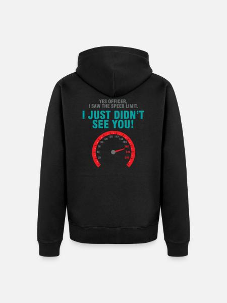 Auto Raser - Unisex Premium Bio Zip Hoodie - Schwarz