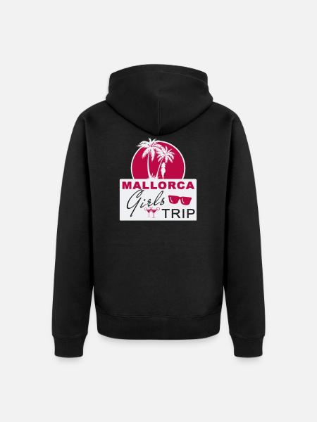 Mallorca Mädels Trip - Unisex Premium Bio Zip Hoodie - Schwarz