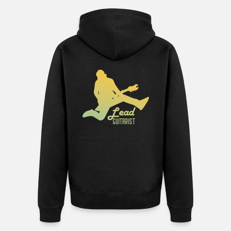 guitariste - Veste à capuche bio Premium Unisexe - noir