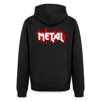 Heavy Metal - Veste à capuche bio Premium Unisexe - noir - Dos - Nico (187cm)