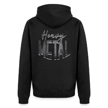 Heavy Metal - Veste à capuche bio Premium Unisexe - noir - Dos - Nico (187cm)