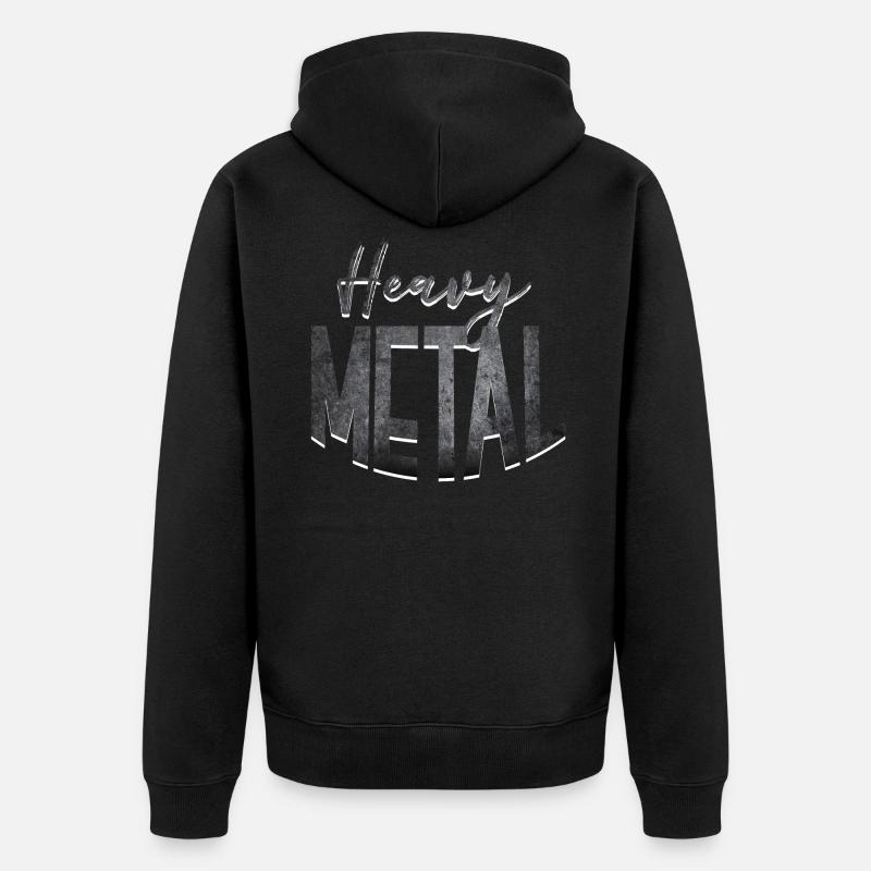Heavy Metal - Veste à capuche bio Premium Unisexe - noir