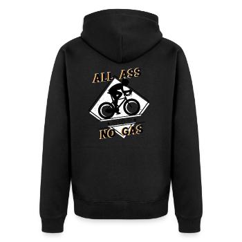 Tout Ass No Gas-Bicycle - Veste à capuche bio Premium Unisexe - noir - Dos - Nico (187cm)