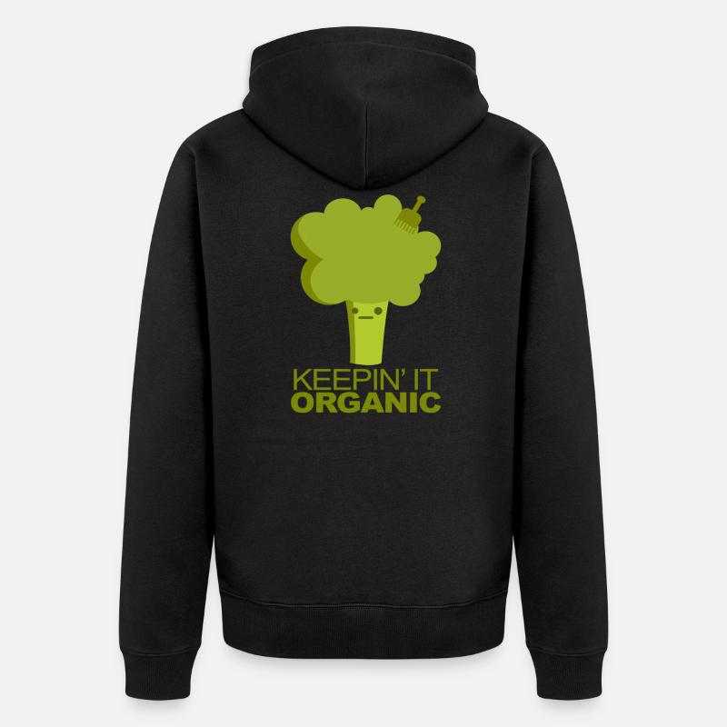 légume - Veste à capuche bio Premium Unisexe - noir
