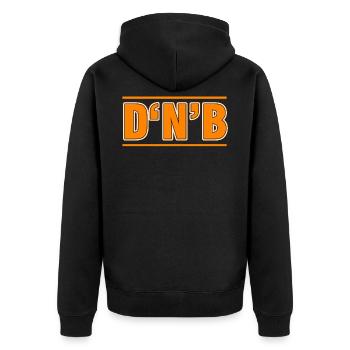drum'n'bass - Veste à capuche bio Premium Unisexe - noir - Dos - Nico (187cm)