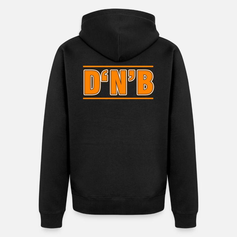 drum'n'bass - Veste à capuche bio Premium Unisexe - noir
