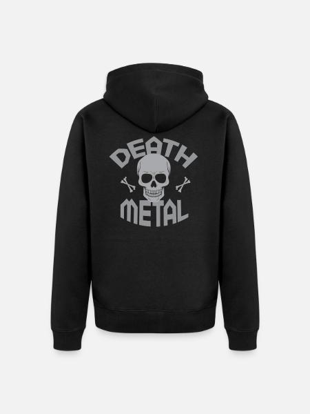 Death Metal - Veste à capuche bio Premium Unisexe - noir