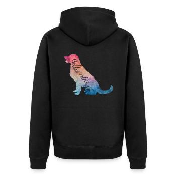 Golden Retrievers - Veste à capuche bio Premium Unisexe - noir - Dos - Nico (187cm)