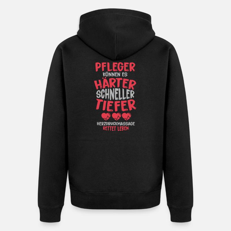 Infirmier - Veste à capuche bio Premium Unisexe - noir