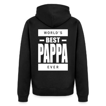 Meilleur Pappa - Veste à capuche bio Premium Unisexe - noir - Dos - Nico (187cm)