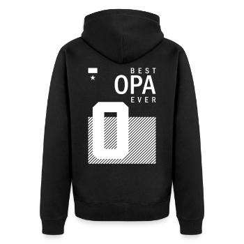 Meilleur Opa - Veste à capuche bio Premium Unisexe - noir - Dos - Nico (187cm)