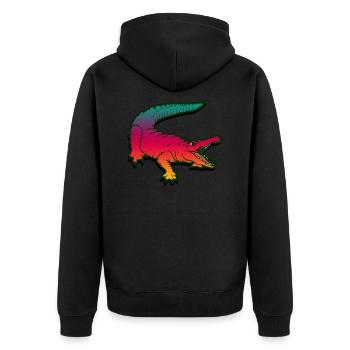 crocodile - Veste à capuche bio Premium Unisexe - noir - Dos - Nico (187cm)