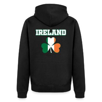 Irlande - Veste à capuche bio Premium Unisexe - noir - Dos - Nico (187cm)