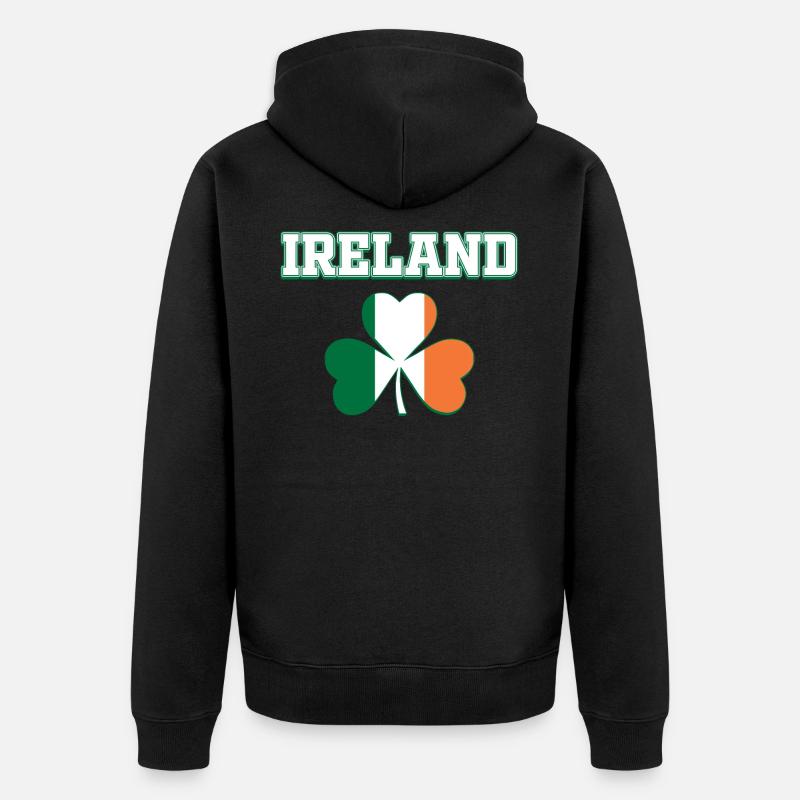 Irlande - Veste à capuche bio Premium Unisexe - noir