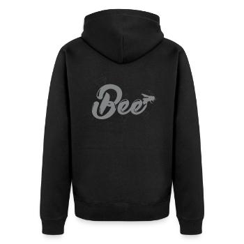 Abeille - Veste à capuche bio Premium Unisexe - noir - Dos - Nico (187cm)